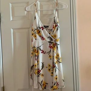 Express chiffon flowered dress